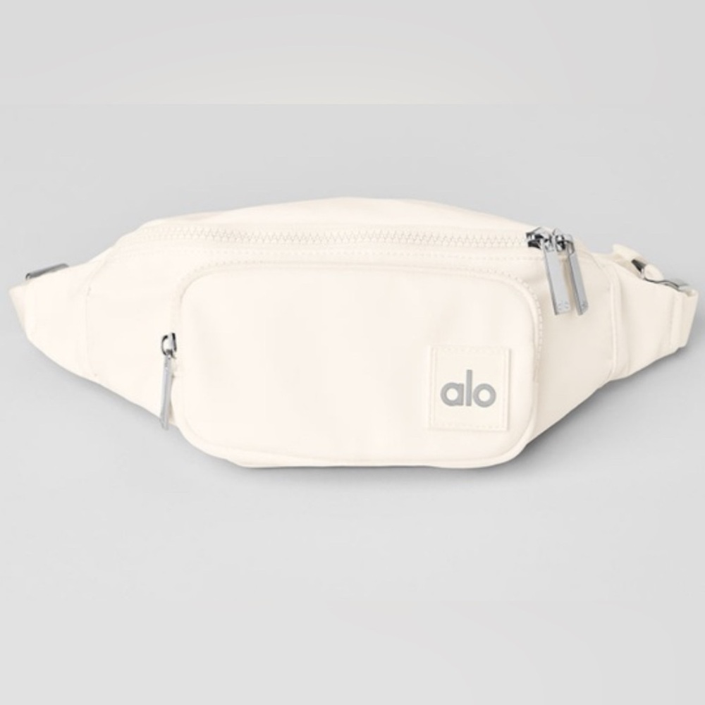 Alo white /cream fanny bag
